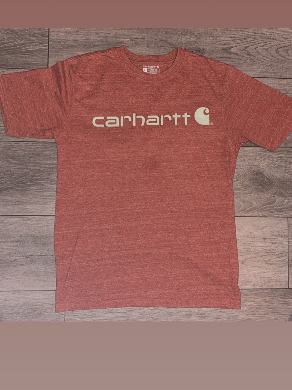 Carhartt Men’s Size Small Graphic Tshirt Work Loose Fit Short Sleeved *spots